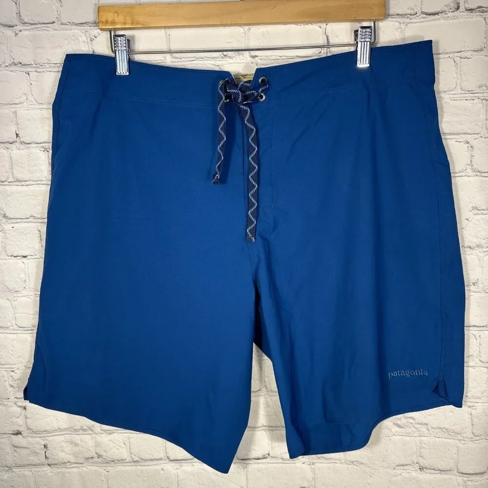 Patagonia Board Shorts Mens 38‎ Blue Light & Variable  Surf Swim Trunks STY86690